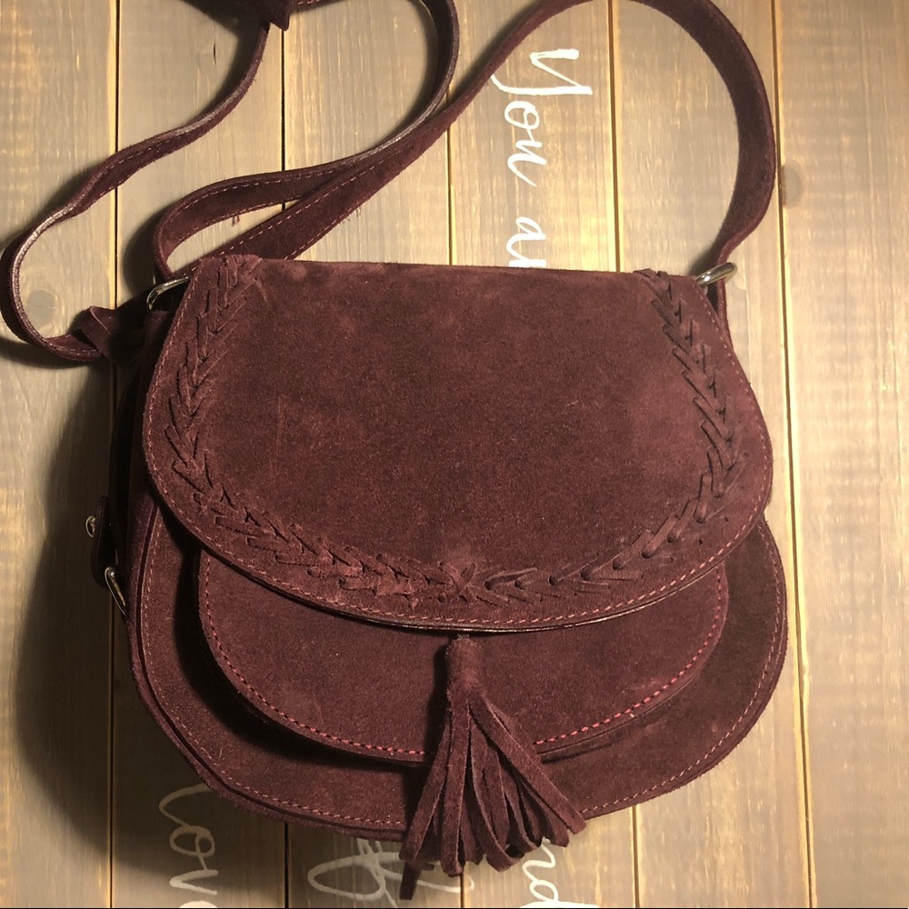 D2 leather crossbody purse